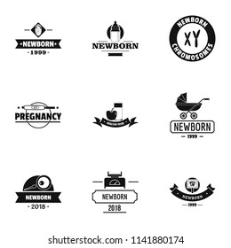 Birth of a nation logo set. Simple set of 9 birth of a nation vector logo for web isolated on white background