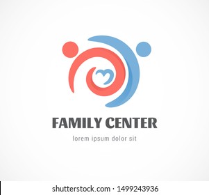 Birth, pregnant, family and baby care logo and symbol. vector design 