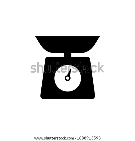 Birth Stats icon for Birth Announcement design. Weight scale icon. Baby Stats element. Hand drawn vector illustration for decorating albums, metrics, posters and invitation cards for baby.