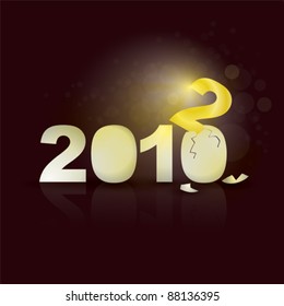 BIRTH of YEAR 2012 / Happy New Year greeting card