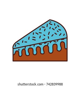 birthdat piece cake sweet tasty food