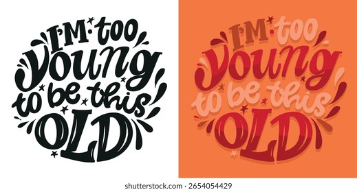 Birthday 40.Cute hand drawn doodle lettering quote about birthday party. Lettering for t-shirt design, mug print, bag print, clothes fashion. 100% hand drawn vector image.
