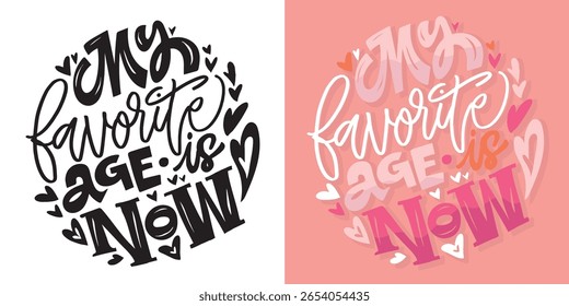 Birthday 40.Cute hand drawn doodle lettering quote about birthday party. Lettering for t-shirt design, mug print, bag print, clothes fashion. 100% hand drawn vector image.

