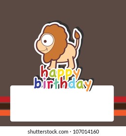 birthday and animal background