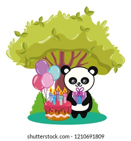 Birthday animal cartoon