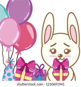 Birthday animal cartoon
