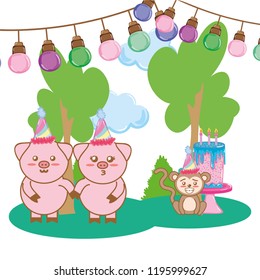 Birthday animals party