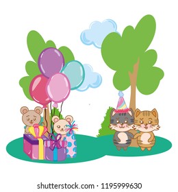 Birthday animals party