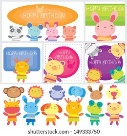 birthday animals set