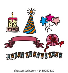 Birthday Anniversary Design Graphic Template Vector