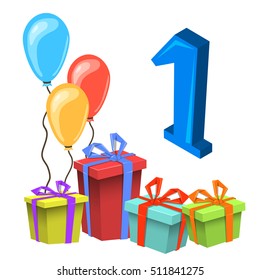 Birthday Anniversary Numbers. Birthday Party Invitation Card Template