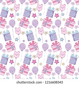 Birthday background cartoons
