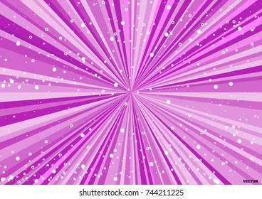Birthday background with colorful beams, abstract backdrop for a happy party poster. A4.