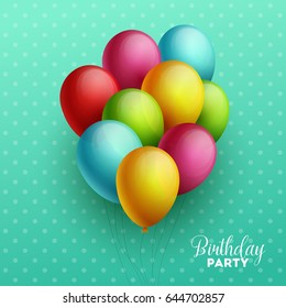 Birthday background. Vector illustration.