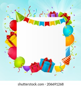 Birthday background for Your design