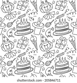 Birthday background-seamless