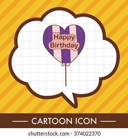 birthday ballon theme elements vector,eps