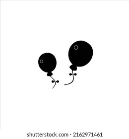birthday ballons vector type icon