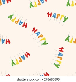 birthday balloon , cartoon seamless pattern background