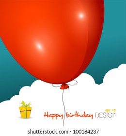 Birthday balloon design template