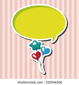 birthday balloon theme elements