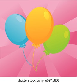 birthday balloons background