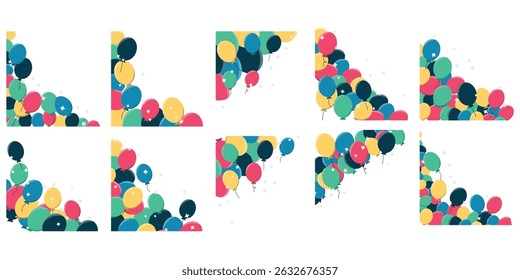 Birthday Balloons Corner Decoration Set