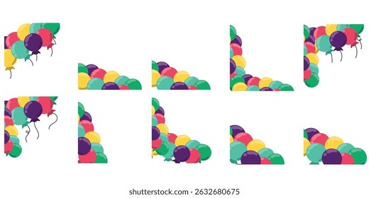 Birthday Balloons Corner Decoration Set