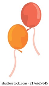 birthday balloons helium decorative icons