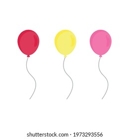 Birthday balloons at the party