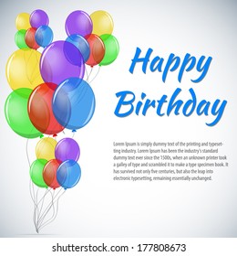 birthday balloons templay