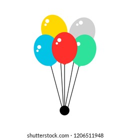 birthday balloons vector