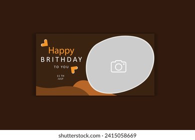 birthday banner design, invitation card