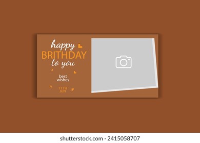 birthday banner design, invitation card