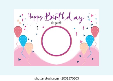 Birthday Banner Template Vector Design