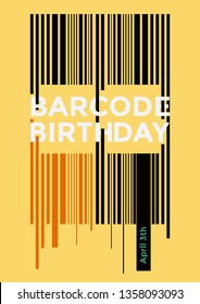 Birthday barcode poster