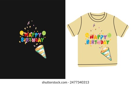 Birthday best t shirt design for baby 