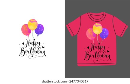 Birthday best t shirt design for baby 