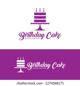 Birthday Big Cake Logo