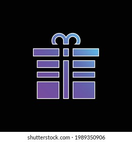 Icono de vector de gradiente azul de cumpleaños