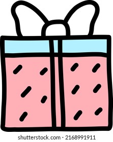 Cuadro de cumpleaños, ilustración, vector sobre un fondo blanco.