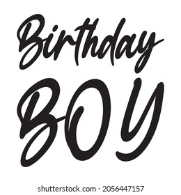 birthday boy black letter quote