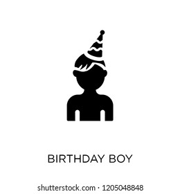 Birthday boy icon. Birthday boy symbol design from Birthday and Party collection. Simple element vector illustration on white background.