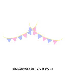 Geburtstag Bunting Flag Dekoration Vektor