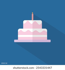 birthday cack icon vector art design.