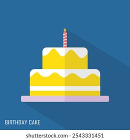 birthday cack icon vector art design.