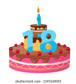 18th Birthday Cake Images Stock Photos Vectors Shutterstock