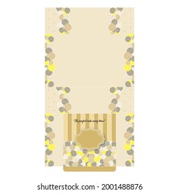 Plantilla de diseño de caja de copas de cumpleaños