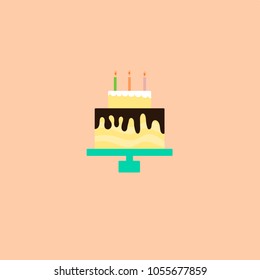 birthday cake with candle
