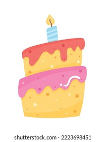 birthday cake with candle icon